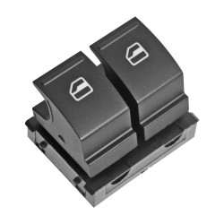 CONTROL ELECTRICO VW GOLF 2P 07-13 ST IBIZA 09-17 DE ELEVADOR 4 PINS 2 TECLAS NEGRO FILO NEGRO 12VCC CHN CHIN MANIJAUTO