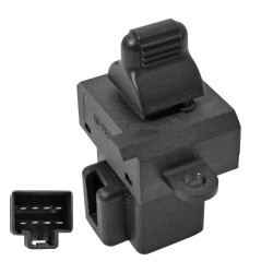 CONTROL ELECTRICO DG NEON 02-06 DG NEON 02-06 DE ELEVADOR 8 PINS 1 TECLA NEGRO BASE NEGRA DS-1180/SW2329/4793859AA 12 V CC CHN MANIJAUTO Derecho Delantera
