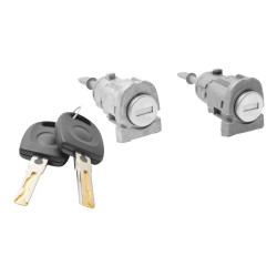CILINDRO PARA PUERTA VW CROSSFOX 07-17/GOLF 00-06/JETTA A4 99-07/LUPO 04-09/POLO 03-07/JETTA CLASICO 08-15 PIVOTE 4CM JUEGO METAL TWN TIPO ORIGINAL 1U0-837-168/167 Derecho/Izquierdo