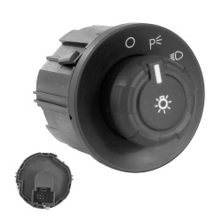 INTERRUPTOR LUZ DE FARO FD F-150/LOBO 09-14/SUPER DUTY 11-14 DE LUCES 6 PINS REDONDO NEGRO SIN FARO NIEBLA 9L3Z11654AA 12VCC CHN CHIN MANIJAUTO