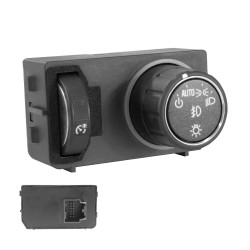 CONTROL ELECTRICO CV SILVERADO/CHEYENNE 14-18/SUBURBAN/TAHOE 15-20 GM SIERRA 14-18/YUKON 15-20 DE LUCES 12 PINS CON REGULADOR NEGRO 23187806 PARA FARO NIEBLA 12VCC CHN CHIN MANIJAUTO