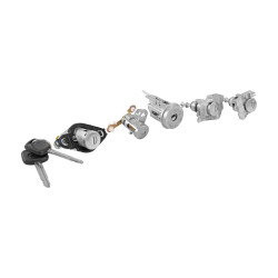 SET DE CILINDROS TY HIACE 06-19 CON LLAVE PUERTA/CAJUELA/ENCENDIDO/PUERTA CORREDIZA METAL CROMO 12VCC CHN MANIJAUTO CHIN