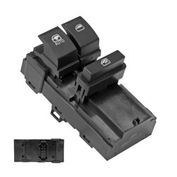 CONTROL ELECTRICO VW POLO 13-22/VENTO 14-22 DE PUERTA 10 PINS 2 TECLAS NEGRO 6RU959858C 12VCC CHN CHIN MANIJAUTO Izquierdo Delantera