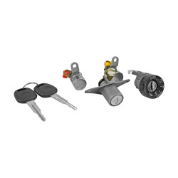 SET DE CILINDROS CV MATIZ PT MATIZ G2 06-12 CON LLAVE PUERTA/CAJUELA/ENCENDIDO METAL CROMO 12VCC CHIN MANIJAUTO 96601595