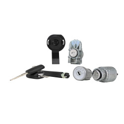 SET DE CILINDROS FD FOCUS 06-11 CON LLAVE PARA CHIP PUERTA/ENCENDIDO/COFRE METAL 12VCC CHIN MANIJAUTO 4M5AA22050BN/1355231 Izquierdo Delantera