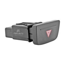 BOTON DE INTERMITENTES VW GOL 08-16/SAVEIRO 10-16 8 PINS 1 TECLA NEGRO 12VCC CHIN MANIJAUTO 5U0953235A Delantera