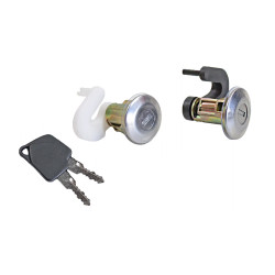 CILINDRO PARA PUERTA PG 306 93-97 CON LLAVE JUEGO 2 PIEZAS METAL CROMADO TWN YAU YOUNG 9170-E7 Derecho/Izquierdo Delantera