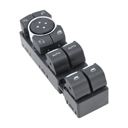 CONTROL ELECTRICO DE ELEVADOR 17 PINS 5 TECLAS NEGRO FILO CROMADO PARA ESPEJOS AUTOABATIBLES BB5Z14529AA 12 V CC CHIN MANIJAUTO Izquierdo Delantera