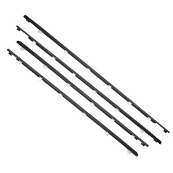 MOLDURA BOTAGUA DELANTERA 86CM / TRASERA 98CM JUEGO 4 PIEZAS NEGRA MANIJAUTO CHIN 68210BZ010/68160BZ010/68180BZ010/68230BZ010 Derecho/Izquierdo Delantera/Trasera