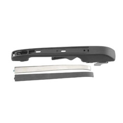 MANIJA EXTERIOR VW ATLANTIC 81-87/CARIBE 77-87/GOLF/JETTA A2 87-92 PATA CURVA NEGRA/CROMO PLASTICO TWN HUSHAN 193839205A Izquierdo Trasera