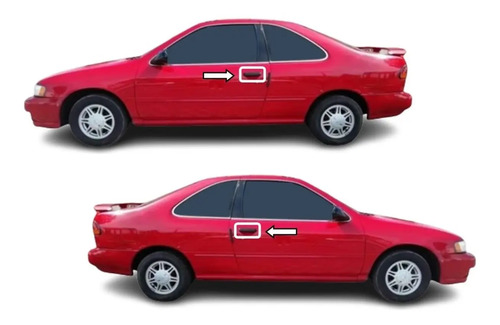 95-00 Nissan Lucino Manija Exterior Izquierda Corrugada 1 Pz