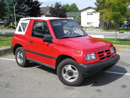 89-98 Geo Tracker Manijas Vidrios Manuales Negro 2 Piezas