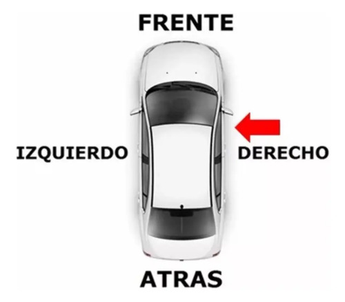 93-99 Volkswagen Jetta Manija Interior Derecha Color Negro