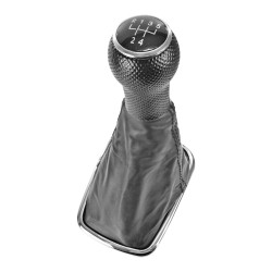 PERILLA VW JETTA A4 98-08 FUNDA CON PERILLA NEGRA (FUNDA DE PIEL) CON BASE CROMO MEX