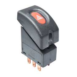 BOTON DE INTERMITENTES CV CHEVY JOY / POP / SWING / PICK UP 94-12 7 PIN 1 TECLA NEGRO 12VCC CHIN CHN MANIJAUTO