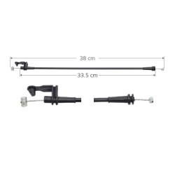 CHICOTE CERRADURA FD CONTOUR 96-00 38 CM MEX Derecho/Izquierdo Delantera