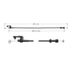 CHICOTE CERRADURA FD CONTOUR 96-00 45 CM MEX Derecho/Izquierdo Trasera