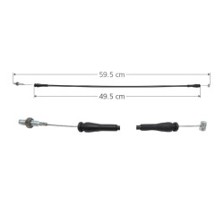 CHICOTE CERRADURA FD WINDSTAR 99-03 59.5CM MEX Puerta corrediza
