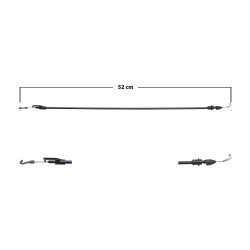 CHICOTE CERRADURA ST TOLEDO 99-05 52 CM MEX Derecho/Izquierdo Delantera