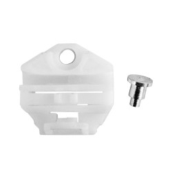 REPUESTO DE ELEVADOR CV CHEVY SWING / MONZA 94-12 BASE CORREDERA 1 PIEZA BLANCO PLASTICO MEX GENERICA Derecho/Izquierdo Trasera