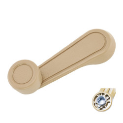 MANIJA DE ELEVAR TY HILUX 89-04 01-04/COROLLA 89-91 BASE DE ZINC PERILLA BEIGE PLASTICO BEIGE TWN HUSHAN 69260-87203-E