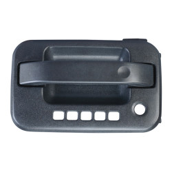 MANIJA EXTERIOR FD LOBO 04-08 CON HOYOS PARA LLAVE Y CODIGO CORRUGADA NEGRA PLASTICO TWN HUSHAN 9L3Z-1522405-AA Izquierdo Delantera