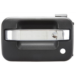 MANIJA EXTERIOR FD LOBO 04-08 LC MARK LT 06-13 CON HOYO PARA LLAVE CORRUGADA NEGRA/CROMO PLASTICO TWN HUSHAN 9L3Z-1522405-BB Izquierdo Delantera
