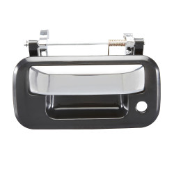 MANIJA DE TAPA FD F-150/F-250 09-14/LOBO 04-14/SUPER DUTY 08-16 LC MARK LT 06-13 FD EXPLORER SPORT TRAC 06-10 CON HOYO PARA LLAVE LISA NEGRA/CROMO PLASTICO TWN HUSHAN
