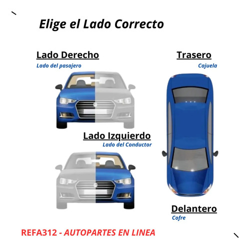 92-96 Toyota Camry Manija Interior Color Cafe Lado Izquierdo