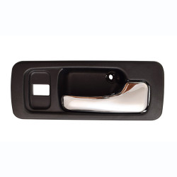 MANIJA INTERIOR HD ACCORD 4P SEDAN 90-93 CON HOYO PARA SEGURO NEGRA/CROMO PLASTICO TWN HUSHAN 72125-SM4-003Z-A Derecho Delantera