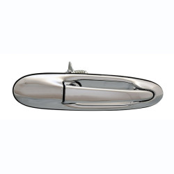 MANIJA EXTERIOR LC TOWN CAR 98-02 SIN HOYO PARA LLAVE CROMADA PLASTICO TWN HUSHAN YW1Z-5422404-AA Derecho Delantera