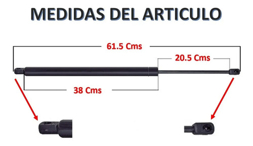 86-97 Ford Aerostar Amortiguadores Para Cajuela 2 Piezas