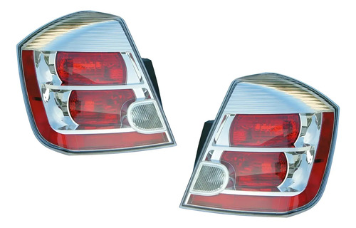 07-09 Nissan Sentra Calaveras Traseras Cromadas ( El Par )