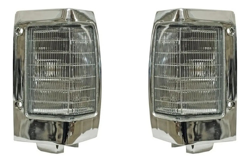 94-08 Nissan D21 Estaquitas Par Cuartos Punta Cromados 2 Pzs