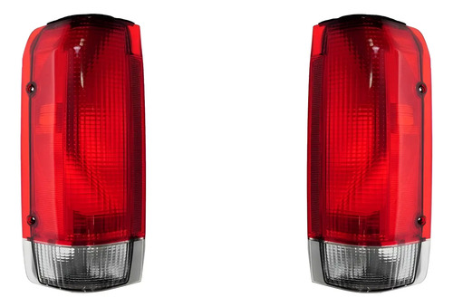 87-91 Ford F150 Par De Calaveras Traseras 2 Piezas