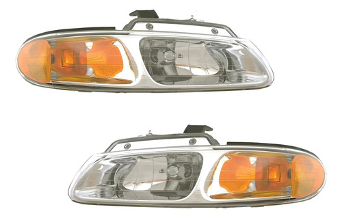 96-00 Dodge Grand Caravan Par Faros Delanteros 2 Piezas