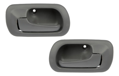 96-00 Honda Civic Sedan Par Manijas Interiores Gris 2 Piezas