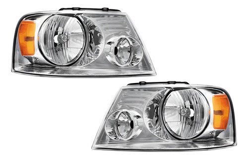 04-08 Ford Lobo Par Faros Delanteros 2 Piezas