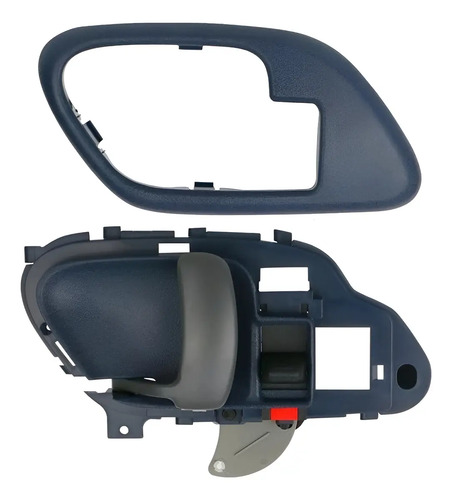 95-98 Cheyenne Manija Interior + Bisel Azul Lado Izquierdo