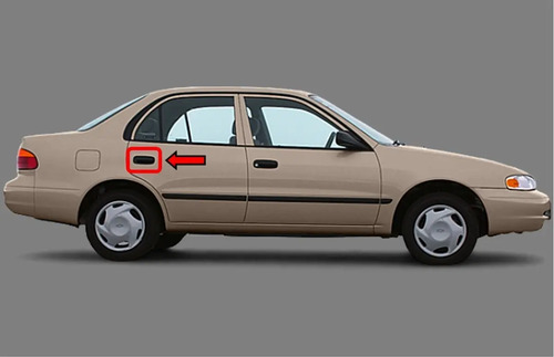 98-02 Chevrolet Prizm Manija Exterior Trasera Lado Derecho N