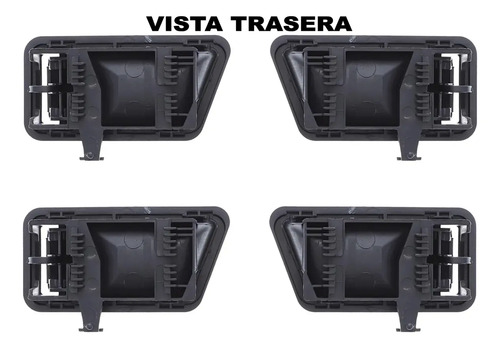 88-92 Vw Golf A2 Juego Manijas Interiores + Biseles 4 Pzs De