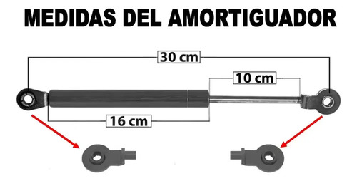92-95 Honda Civic Sedan Amortiguadores Hidraulicos Cajuela