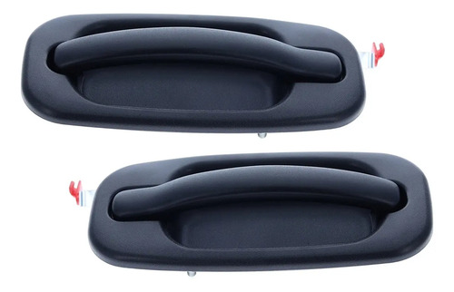 00-06 Tahoe Par Manijas Exteriores Traseras Corrugadas Negro