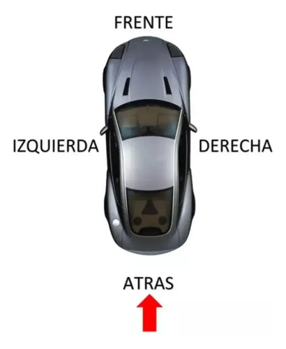 08-13 Smart Fortwo Amortiguadores Vidrio Trasero 2 Piezas