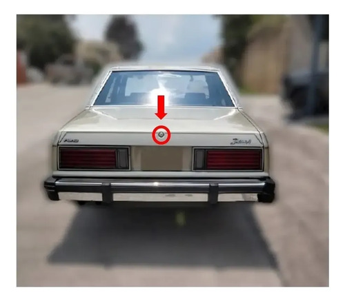 78-83 Ford Fairmont Chapa Para Cajuela Con 2 Llaves