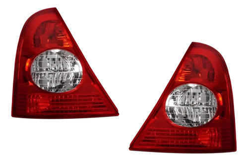 02-10 Renault Clio Par Calaveras Traseras Sin Arnes 2 Piezas