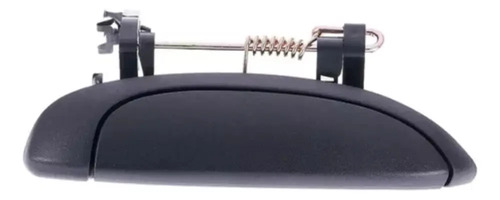 02-10 Renault Clio Manija Exterior Derecha Corrugada Negro D