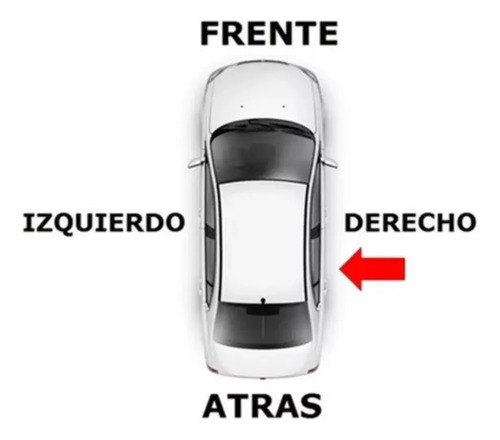 94-97 Honda Accord Manija Interior Gris Oscuro Trasera Der N