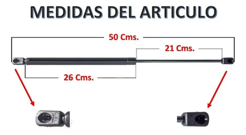 94-02 Honda Passport Par Amortiguadores Vidrio Trasero 2 Pzs