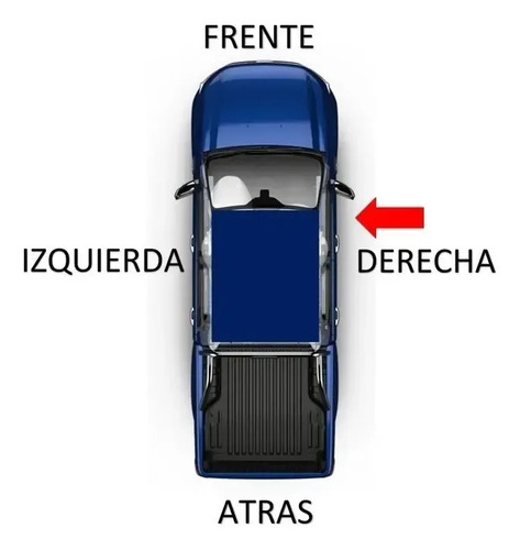 88-94 Chevrolet Silverado Manija Interior Negro Derecho Negr